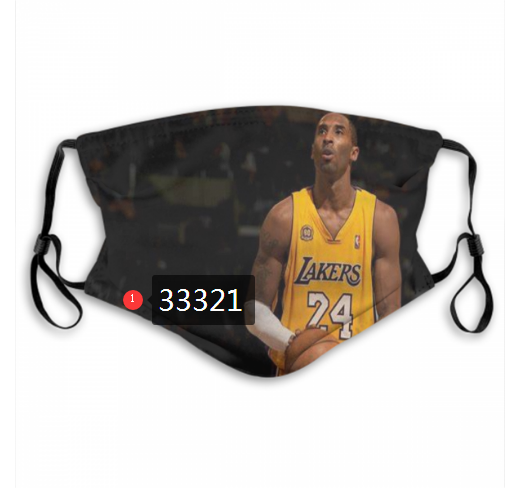 2021 NBA Los Angeles Lakers #24 kobe bryant 33321 Dust mask with filter->nba dust mask->Sports Accessory